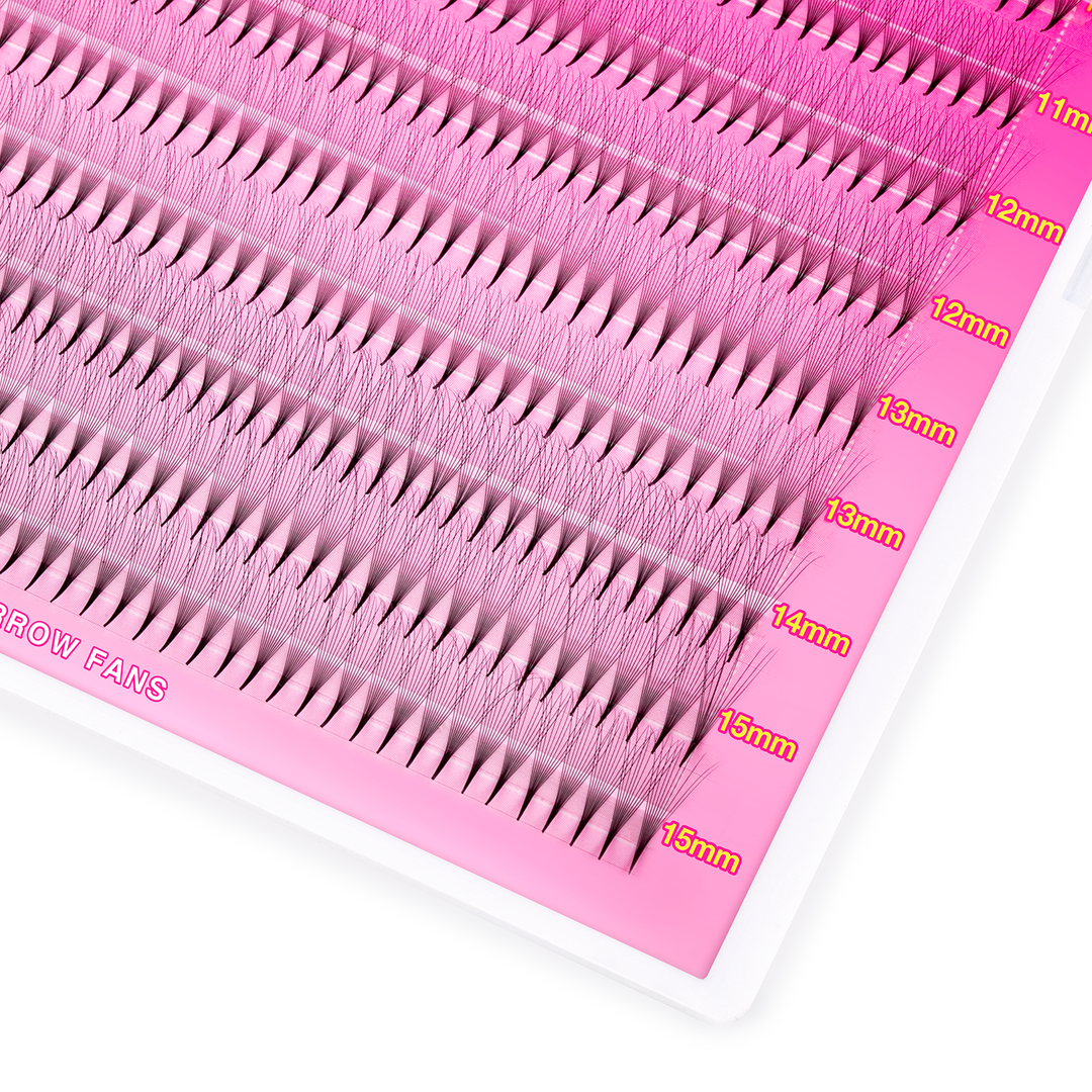 Volumen premiado 10D Extensiones de pestañas 320 Fans 16 Filas (pointy base)