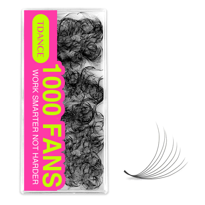 8D Handmade Premade Volume Loose Fans Pointy Base(1000 Fans)