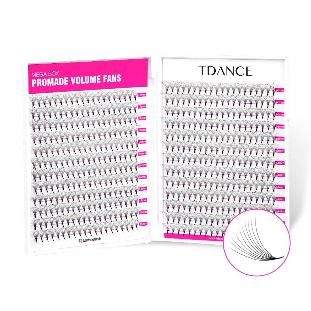 10D Promade Volume 500 Fans Lashbook TDANCE