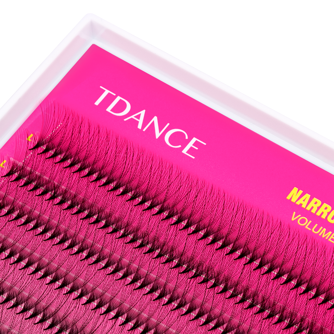 14d Fans de volumen prefabricado Extensiones de pestañas 320 Fans 16 Filas (pointy base)