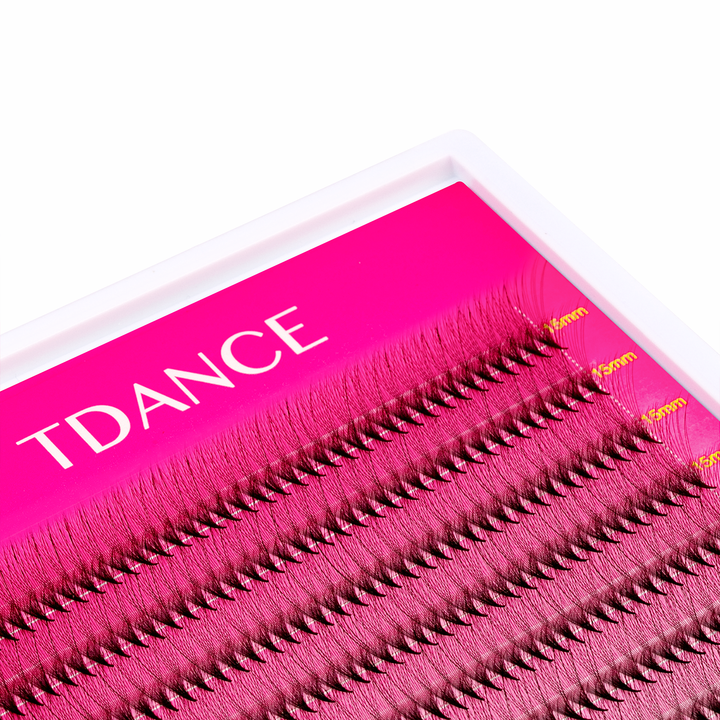 14d Fans de volumen prefabricado Extensiones de pestañas 320 Fans 16 Filas (pointy base)