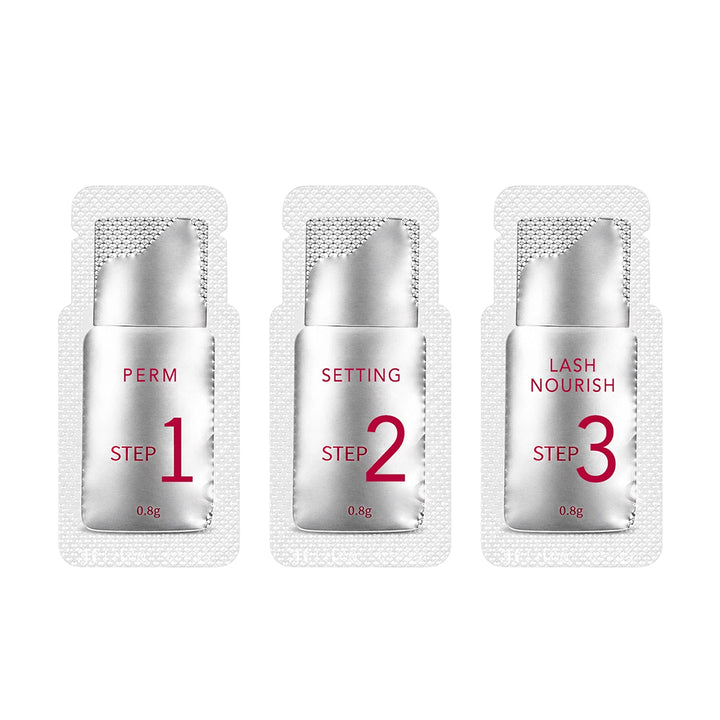 Kit Coreano para Pestañas | Sistema de 3 Pasos en Sobres Desechables