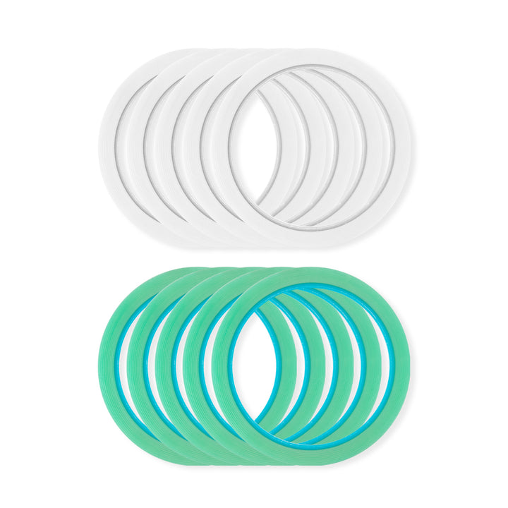 Tiras para abanicar pestañas para extensiones de pestañas (5 rollos / paquete)
