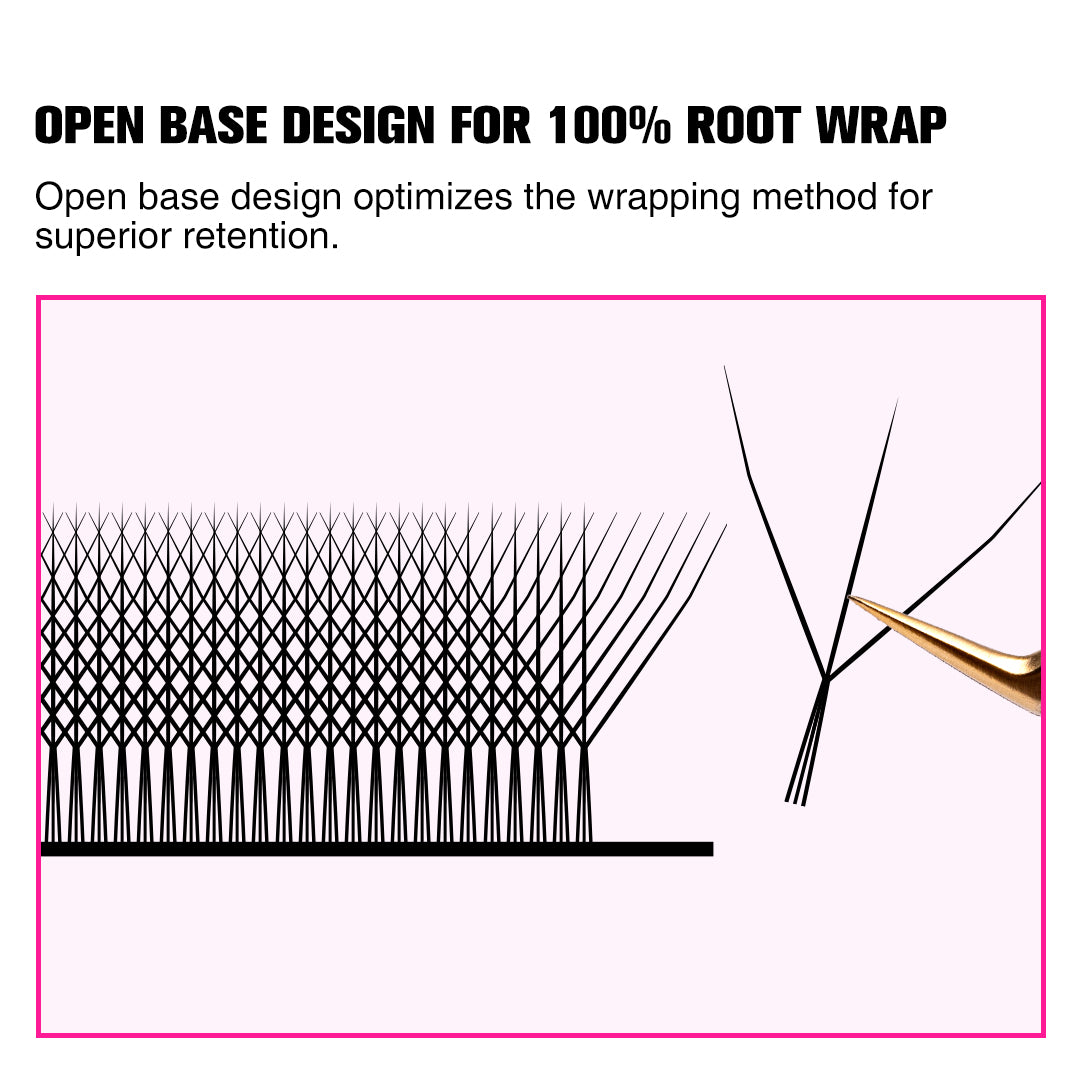 Wrapping W™ Style 3D Premade Volume Fan Lashes