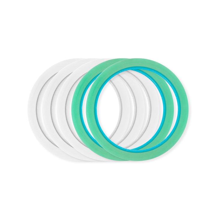 Tiras para abanicar pestañas para extensiones de pestañas (5 rollos / paquete)