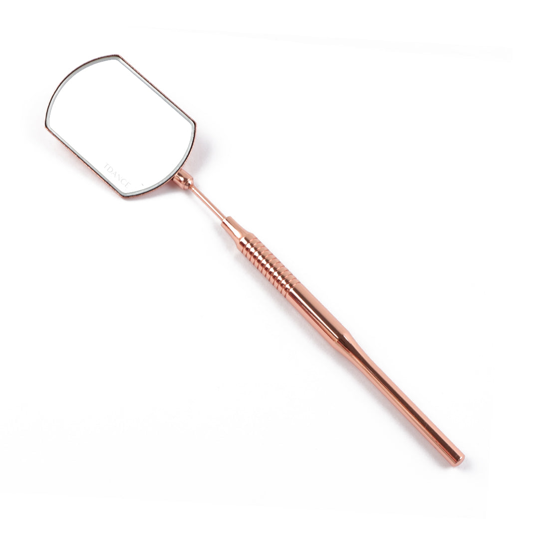 Rotación libre de 360 ​​grados de espejo inoxidable para extensiones de pestañas