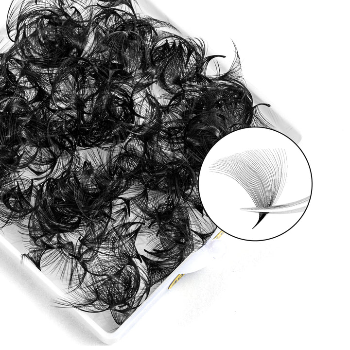 40D Handmade Premade Volume Loose Fans Pointy Base(500 Fans) USA1