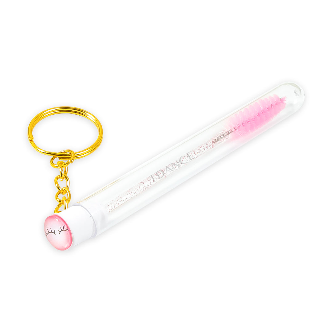 Smiley Bottle Glitter Mascara pinceles con anillo