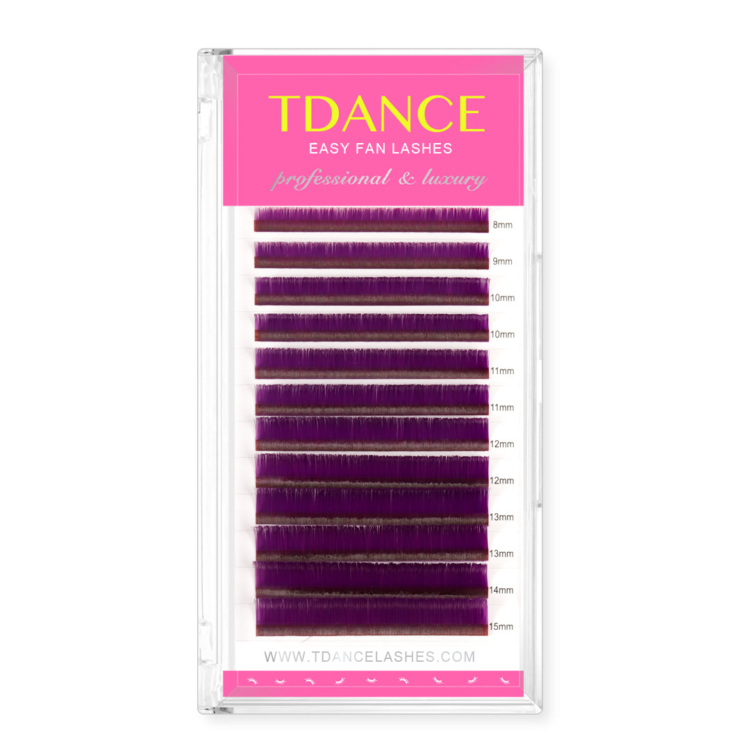 0.07MM Easy Fan Colored Volume Eyelash Extensions