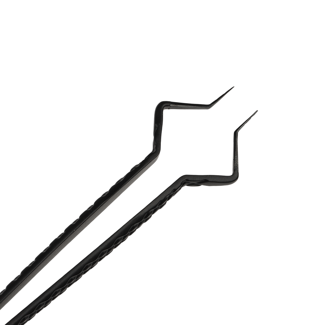 TW-18 Professional Black Tweezers For Eyelash Extension TDANCE