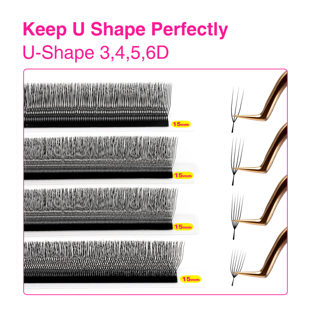 U-Shape W / U-W 6D Lashes