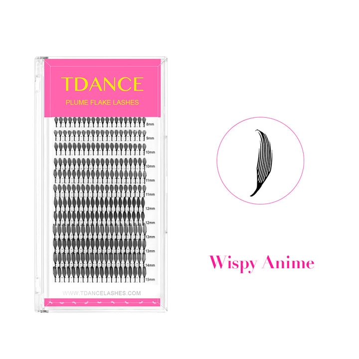12 Rows 0.07MM Wispy Anime Lashes