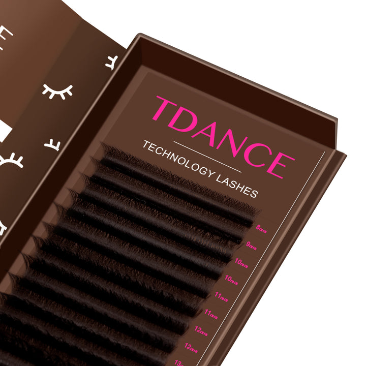 Dark Brown W Style 3D Promade Volume Fan Lashes