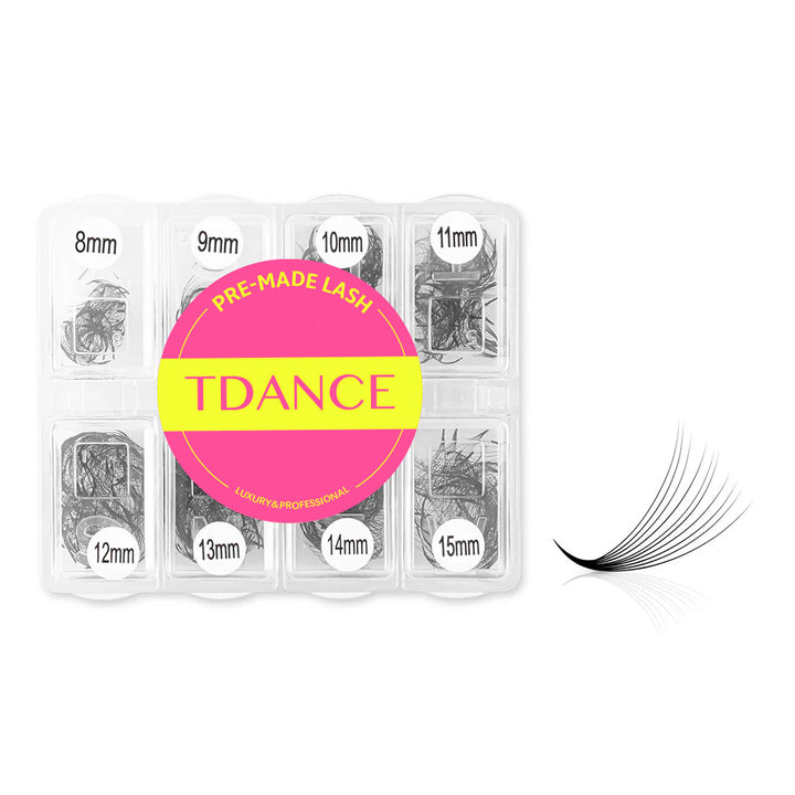 Mixed 8-15MM Length Handmade Premade Loose Fans Pointy Base(600 Fans)