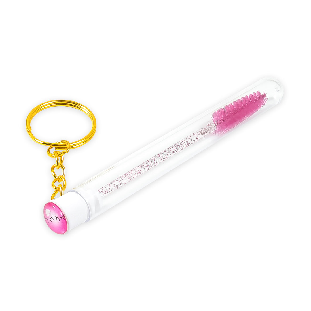 Smiley Bottle Glitter Mascara pinceles con anillo