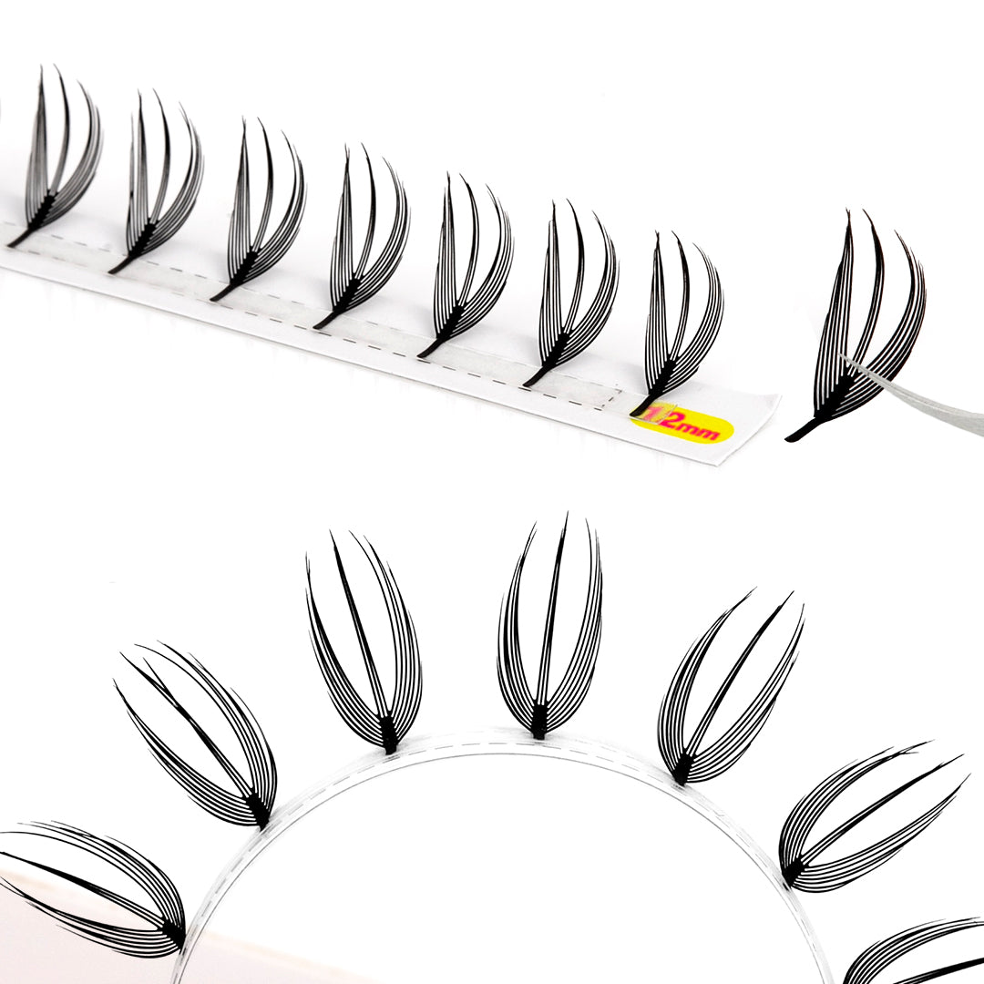 12 Rows 0.07MM Solid Spike Wispy Anime Lashes