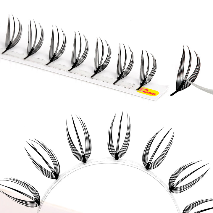 12 Rows 0.07MM Solid Spike Wispy Anime Lashes