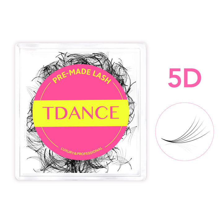 5D Abanicos sueltos de volumen pre-hechas hechas a mano con (500 abanicos)