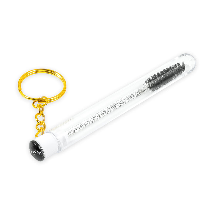 Smiley Bottle Glitter Mascara pinceles con anillo