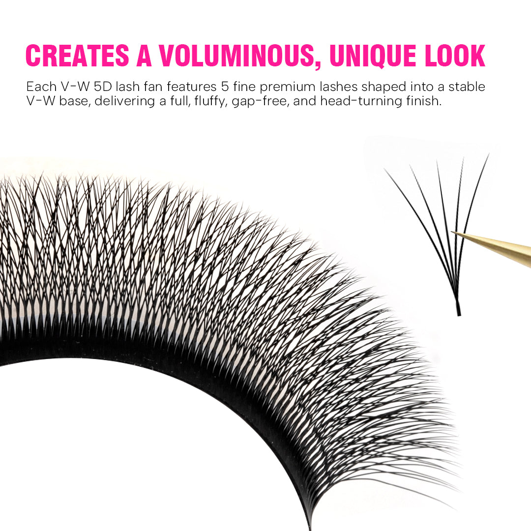 V-Shape W / V-W 5D Narrow Lashes