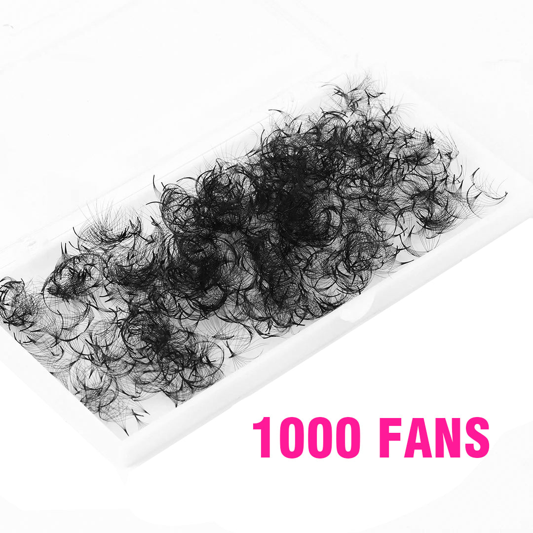 8D Handmade Premade Volume Loose Fans Pointy Base(1000 Fans) 2