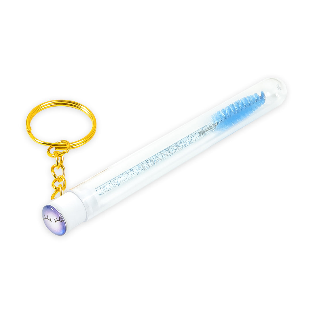 Smiley Bottle Glitter Mascara pinceles con anillo