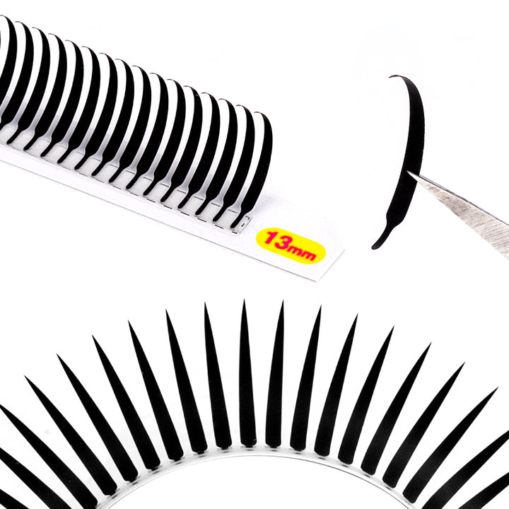 0,07 mm dünne Anime-Wimpern, 12 Reihen