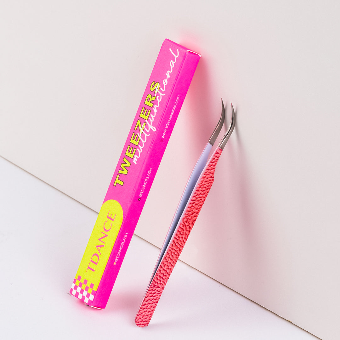 TP-01 pinzas rosas para extensión de pestañas