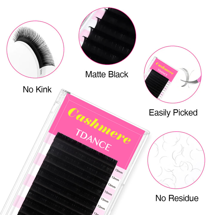 16 Rows 0.03MM Cashmere Premium Mega Volume Eyelash Extensions USA1