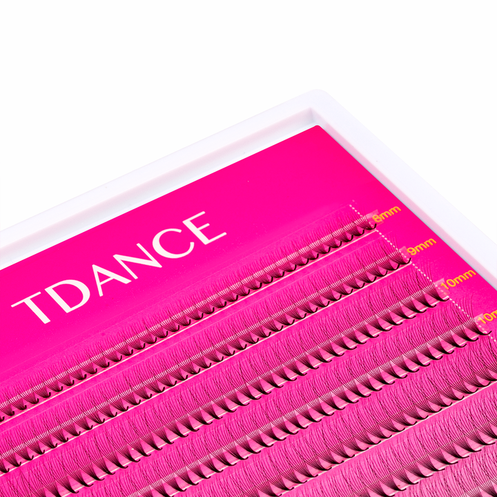 Volumen prefabricado 8D Extensiones de pestañas 320 Fans 16 Filas (pointy base)