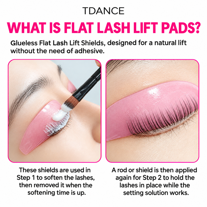 Almohadillas Planas sin Pegamento para Korean Lash Lift