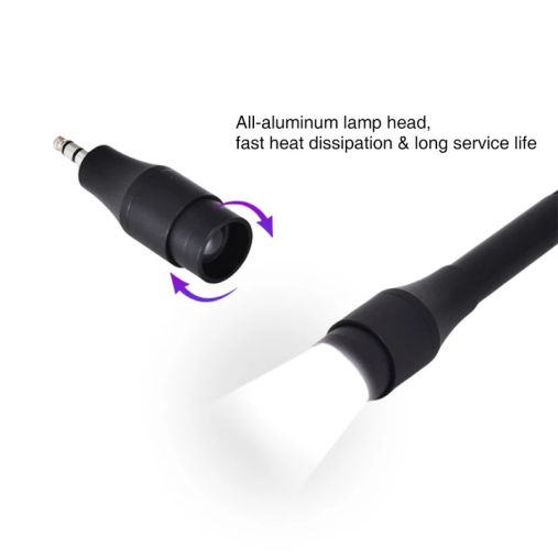 Lámpara UV/LED de doble luz con sujetador para pestañas
