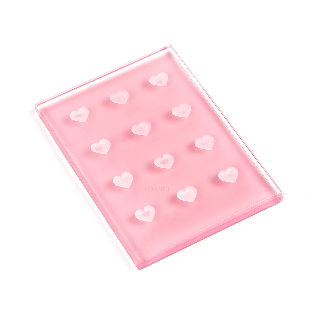 12 soporte de pegamento de agujero en forma de corazón