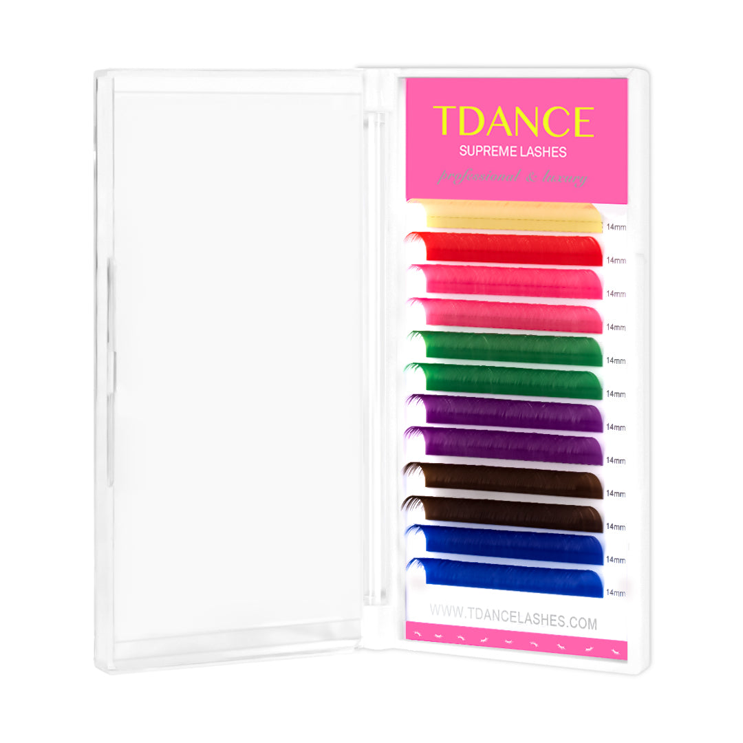 0.07MM Colored Volume Eyelash Extensions - TDANCE