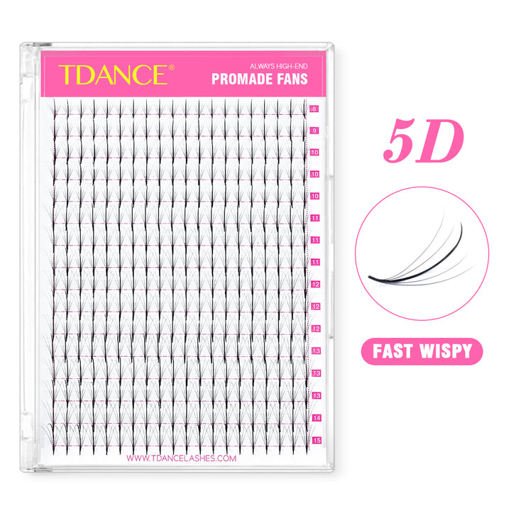 5D Premade Volume Fans Eyelash Extensions 320 Fans 16 Rows (FAST WISPY)