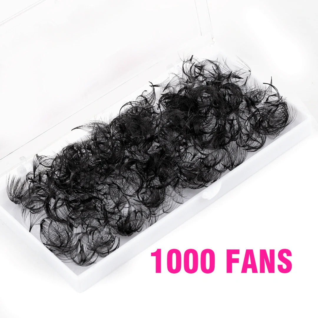 16D Handmade Premade Volume Loose Fans Pointy Base(1000 Fans)