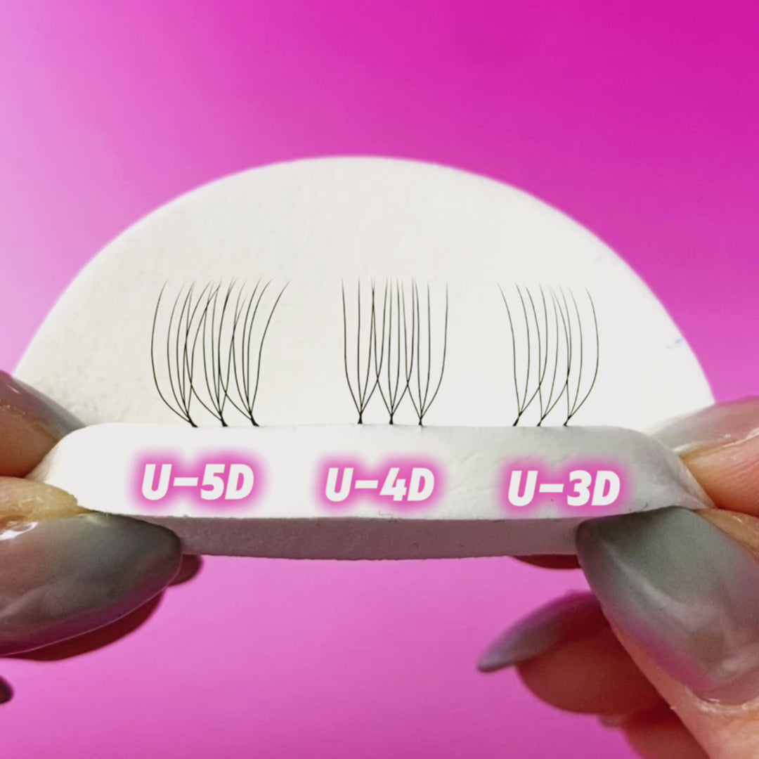 Pestañas en forma de U con pestañas UW 5D