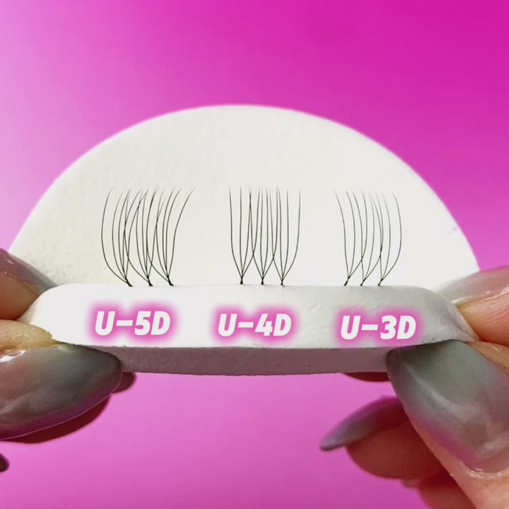 Pestañas en forma de U con pestañas UW 5D