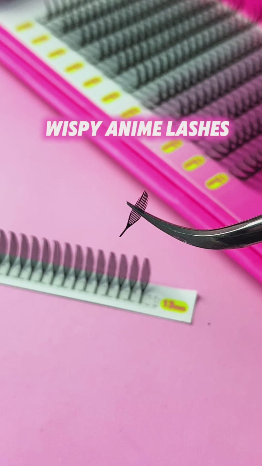 Pestañas Anime Wispy 0.07mm 12 Hileras