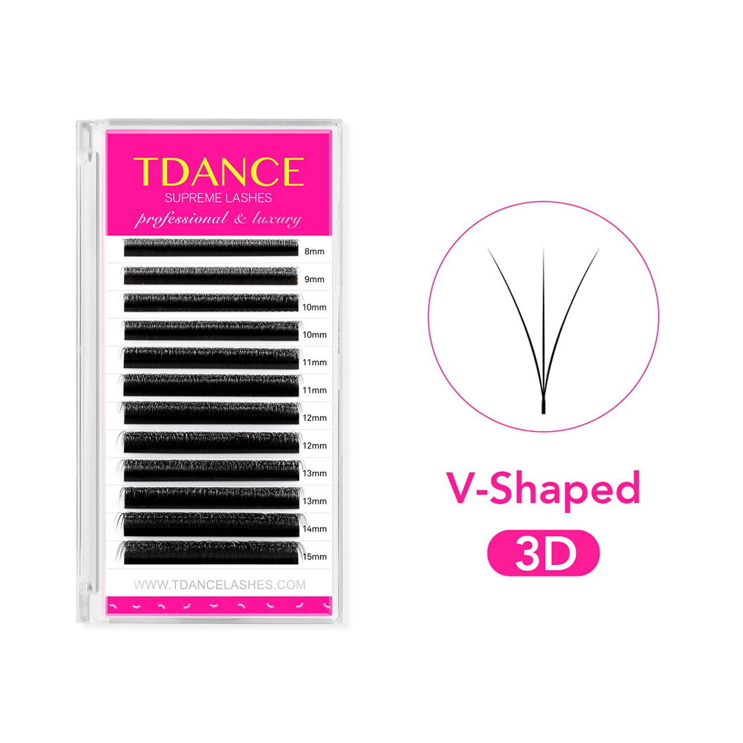 V-Shape W / V-W 3D Lashes TDANCE
