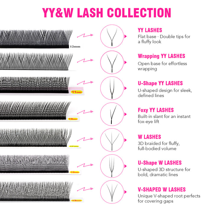 TDANCE YY AND W-SHAPE LASHES COLLECTION