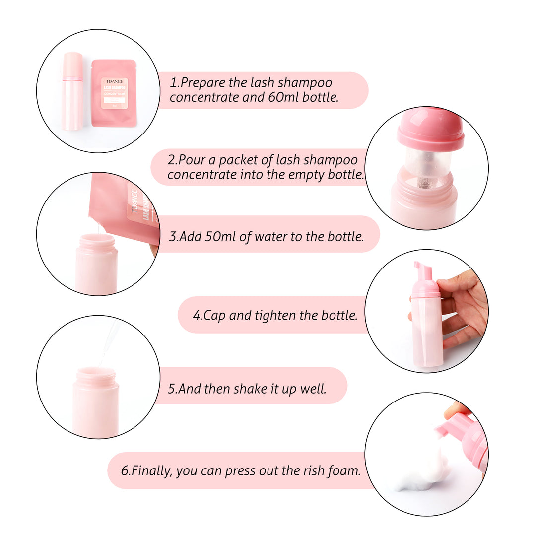 Shampoo de pestañas concentrado 5 ml /bolsa