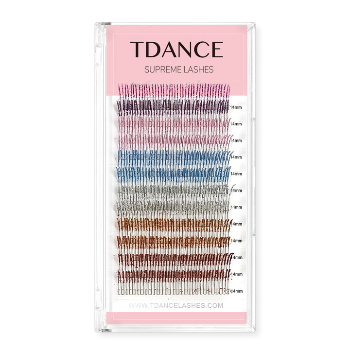 Extensiones de pestañas con brillo de 0.15MM