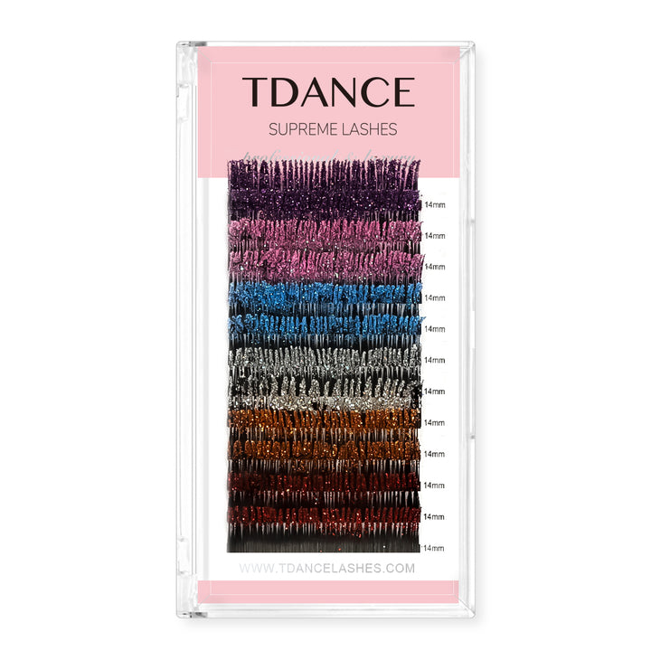 Extensiones de pestañas con brillo de 0.07MM